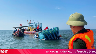 Ha Tinh: Peschereccio affonda, 7 pescatori tratti in salvo in tempo.