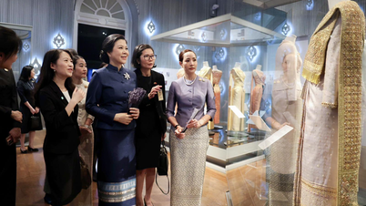 The wife of the General Secretary and President of Vietnam, To Lam, met with the wife of the Prime Minister of Thailand.