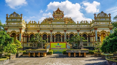 Den unikke gamle Vinh Trang Pagoda