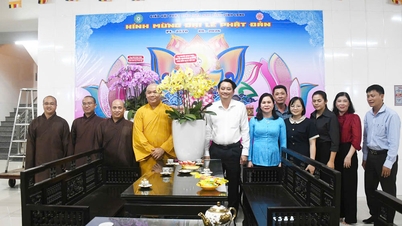 El vicepresidente del Comité Popular de la provincia de Vinh Long, Nguyen Quynh Thien, visitó el barrio de An Hoi para felicitar a los residentes con motivo del cumpleaños de Buda.
