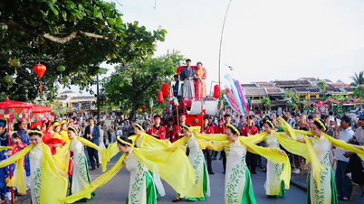 Menghadirkan kembali 400 tahun pertukaran budaya Vietnam-Jepang di jantung kota kuno Hoi An.