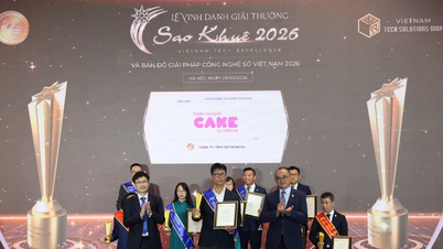 Cake Digital Bank, Sao Khue Ödülleri 2026'da ödüle layık görüldü.