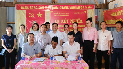 A Pleiku Pszichiátriai Kórház és a Becamex Binh Dinh Részvénytársaság testvérfalusi kapcsolatot létesített Prep faluval.