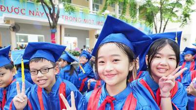 Học sinh lớp 5 xúc động và tự hào trong lễ tri ân và trưởng thành