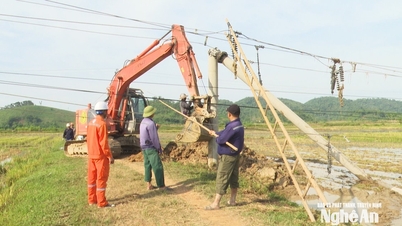 Tornados e fortes chuvas causam danos em Anh Son Dong.