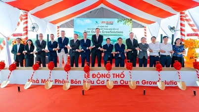 Cerimonia di posa della prima pietra per una fabbrica di fertilizzanti organici da 827 miliardi di VND a Tay Ninh.