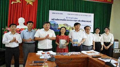 Thai Nguyen University of Educationin ammattiliitto levittää tieteellisiä arvoja ja palvelee yhteisöä teknologiansiirtotuotteiden kautta Ba Dinhin kunnassa Thanh Hoan maakunnassa.
