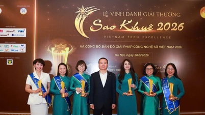 Six solutions bancaires numériques de BIDV remportent le prix Sao Khue 2026.