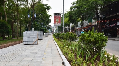 Kawasan sekitar Taman Thong Nhat mempunyai wajah baharu selepas pengubahsuaian laluan pejalan kaki di Jalan Nguyen Dinh Chieu.