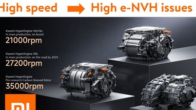 Il motore Xiaomi V8s EVO raggiunge i 28.000 giri/minuto nella supercar elettrica YU7 GT.