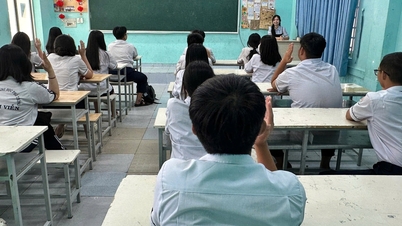 호치민시의 한 고등학교가 경제와 법 교육 실태 조사를 위해 선정되었다.