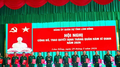 89 militärer från Lam Dong-provinsen befordrades i rang.