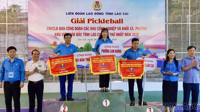 Τελετή λήξης του Τουρνουά Pickleball 2026 για Εργαζόμενους, Υπαλλήλους και Εργάτες στη Βόρεια Περιφέρεια της επαρχίας Λάο Κάι