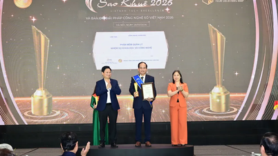 Software developed by the Can Tho University Software Technology Center was honored in the field of breakthrough technology.