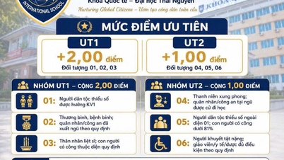 Det internasjonale fakultetet ved Thai Nguyen University kunngjør forskrifter om prioriterte opptakskriterier for ordinære bachelorprogrammer i 2026.
