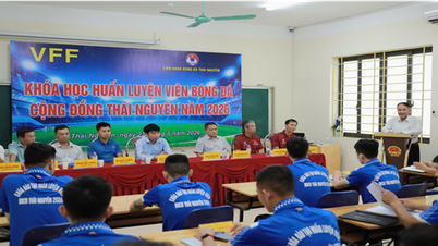 Univerzita vzdělávání Thai Nguyen bude v roce 2026 hostit kurz pro komunitní fotbalové trenéry Thai Nguyen.