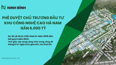 Ninh Bình phê duyệt chủ trương đầu tư Khu công nghệ cao Hà Nam 5.990 tỷ đồng