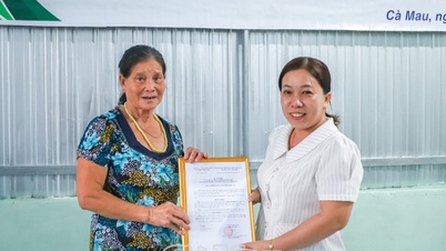 Rumah baru yang menghangatkan hati untuk Ibu Tran Thi Hong.
