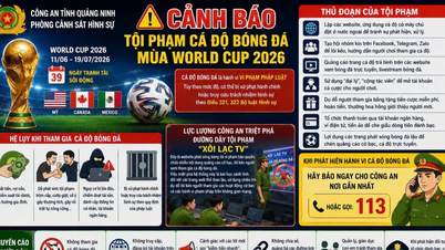 Cảnh báo gia tăng tình trạng cá độ bóng đá trên mạng trước World Cup 2026