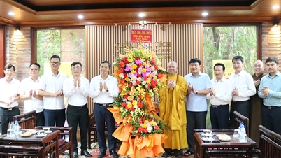 Der Vorsitzende des Provinzvolksrats, Nguyen Viet Oanh, übermittelt seine Glückwünsche zur Feier des Buddha-Geburtstags 2026 in der Phat-Tich-Pagode.