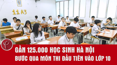 Hanoi'de yaklaşık 125.000 öğrenci 10. sınıf için ilk giriş sınavına girdi.