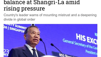 Internationella medier hyllade generalsekreterare och president To Lams tal vid Shangri-La-dialogen i hög grad.
