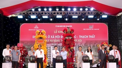 হা ব্যাং কমিউনে ডং ট্রুক - থাচ থাট সামাজিক আবাসন প্রকল্পের নির্মাণ কাজ শুরু হয়েছে।