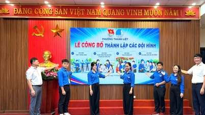 សង្កាត់ Thanh Liet Ward បានបង្កើតក្រុមយុវជនស្ម័គ្រចិត្តរដូវក្ដៅចំនួន 9 ក្រុម។