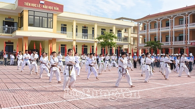 Hơn 800 vận động viên tranh tài tại Đại hội Thể dục thể thao xã Quỳnh Phụ lần thứ I