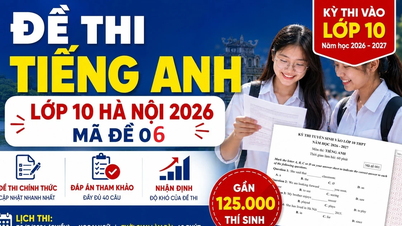 Fasit for den siste engelskeksamenen i Hanoi for 10. klasse 2026, kode 06