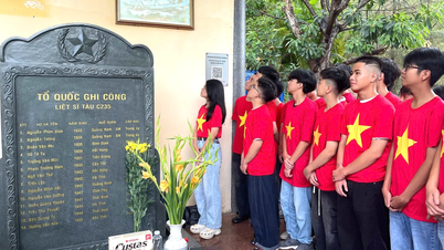 Hơn 60 học sinh tham gia "Hành trình về địa chỉ đỏ" tại bến Hòn Hèo