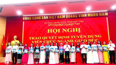 ພະແນກສຶກສາທິການ ແລະ ບຳລຸງສ້າງແຂວງ ຟູ້ທໍ ໄດ້ອອກຂໍ້ຕົກລົງຮັບສະໝັກພະນັກງານຂະແໜງການສຶກສາ.