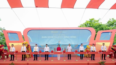 សួនកីឡាពហុបំណង Sun Sports City Ninh Binh ដែលមានទំហំ 22 ហិកតា ស្ថិតនៅច្រកទ្វារចូលទៅកាន់រាជធានី។