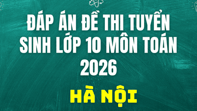 Svar på matematikkprøven for 10. klasse i Hanoi i dag, 31. mai 2026