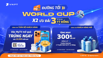 تقدم MyTV عروضاً ترويجية بقيمة تزيد عن 3 مليارات دونغ فيتنامي خلال موسم كأس العالم 2026.