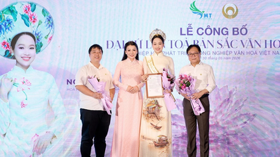Nguyen Thi My Linh, Miss Mer et Îles du Vietnam 2025, devient ambassadrice pour diffuser l'identité culturelle vietnamienne.