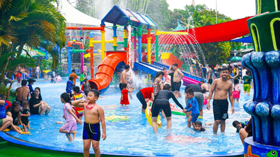 El parque acuático Dam Sen se llena de vida con las festividades del Día Internacional del Niño.