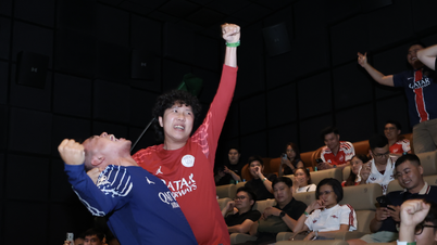FanStation erupted with 'fan-to-friend' spirit the night PSG defended their title against Arsenal.