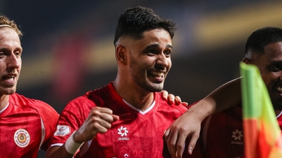 Dinh Bac memberikan dua bantuan jaringan, membantu Hanoi Police FC melonjakkan Becamex Ho Chi Minh City FC ke tangga tercorot liga.