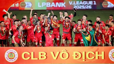 ក្លឹបបាល់ទាត់ Hanoi Police FC ឈ្នះពានរង្វាន់លីគកំពូលវៀតណាម V-League ឆ្នាំ២០២៥-២០២៦