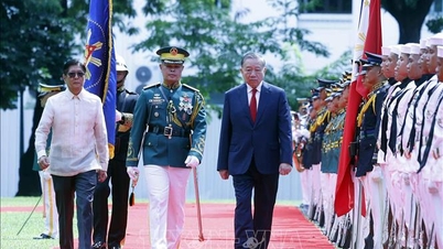 Velkomstseremoni for generalsekretær og president To Lams statsbesøk til Filippinene.