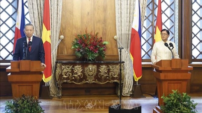 Generální tajemník a prezident To Lam a prezident Filipín se setkali s tiskem.