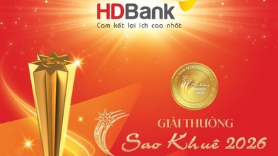 Dua solusi keuangan HDBank meraih penghargaan di ajang Sao Khue 2026 Awards.