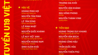 Skuad Bawah 19 Tahun Vietnam dimuktamadkan: 2 pemain digugurkan, siapakah mereka?