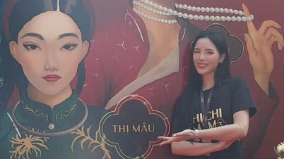 Na potrzeby zdjęć w Bac Ninh panna Ky Duyen przemienia się w „Thi Mau”.