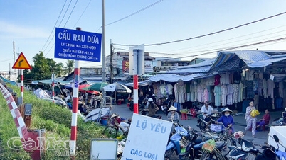 Chợ Rau Dừa tiềm ẩn tai nạn giao thông