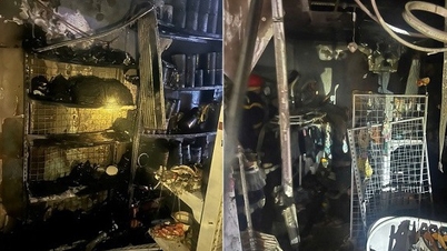 Five people trapped in fire at baby store in Hanoi.