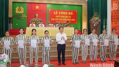 ការប្រកាសអំពីសេចក្តីសម្រេចលើកលែងទោសឆ្នាំ២០២៦ របស់ប្រធានាធិបតីនៅពន្ធនាគារនិញខាញ់ ពន្ធនាគារណាំហា និងមណ្ឌលឃុំឃាំងលេខ១ នៃស្នងការដ្ឋាននគរបាលខេត្ត។