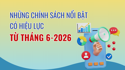 [Infographic] Những chính sách nổi bật có hiệu lực từ tháng 6-2026