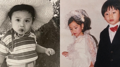 Foto-foto langka masa kecil Tung Duong dan musisi Nguyen Van Chung.